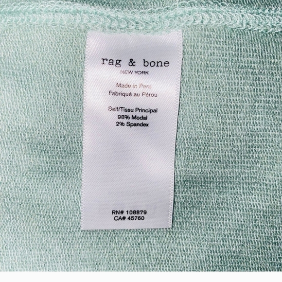 RAG & BONE Light Green Mint Sage Archetype Sydney Racer Back Fitted Midi Dress - Picture 4 of 5